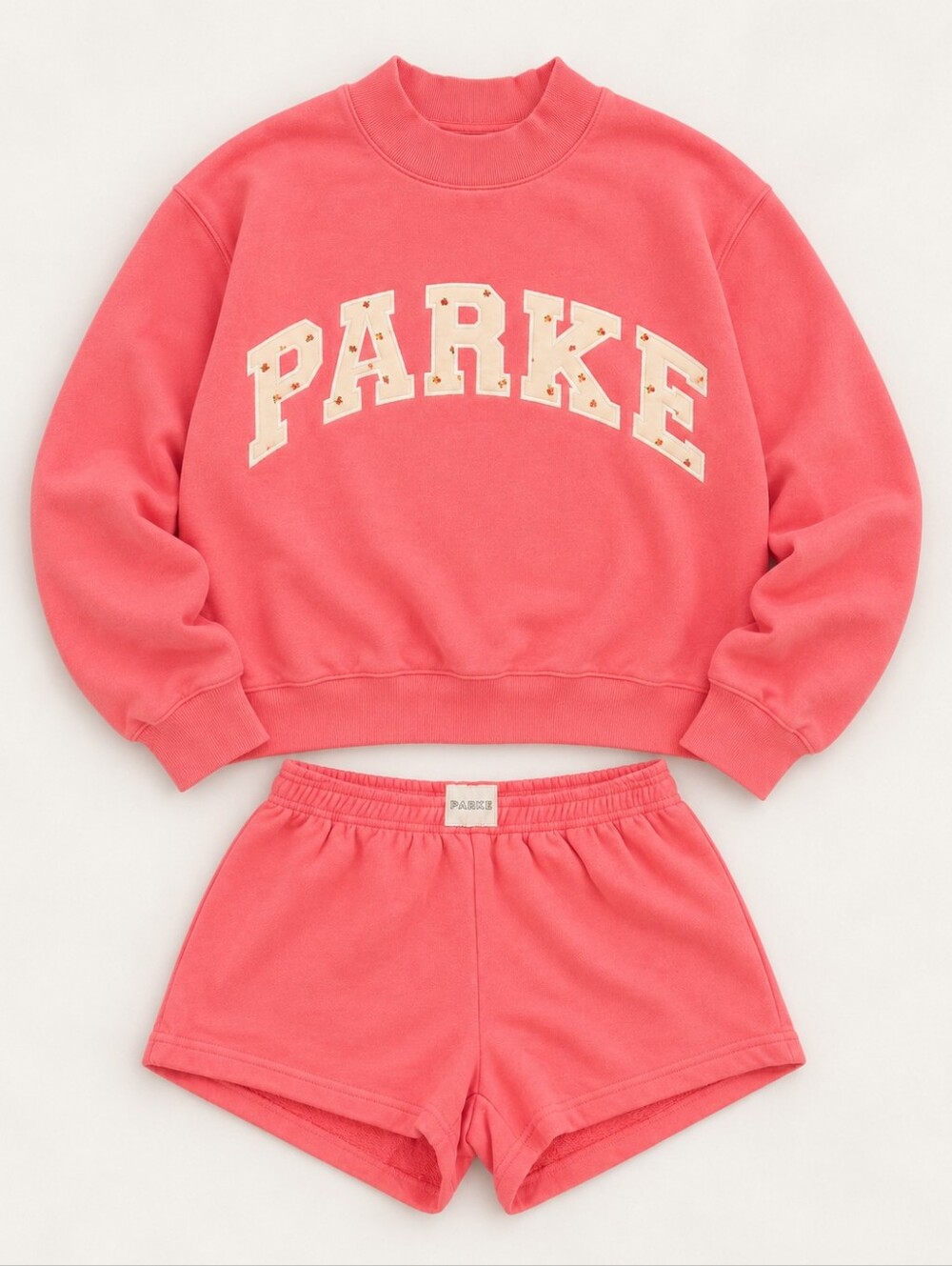 SOLD OUT NWT Parke Bloom Heritage Mockneck S/M+ Shorts M Set
